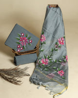 Shop cotton dress material with kota silk dupatta (CKS0002)