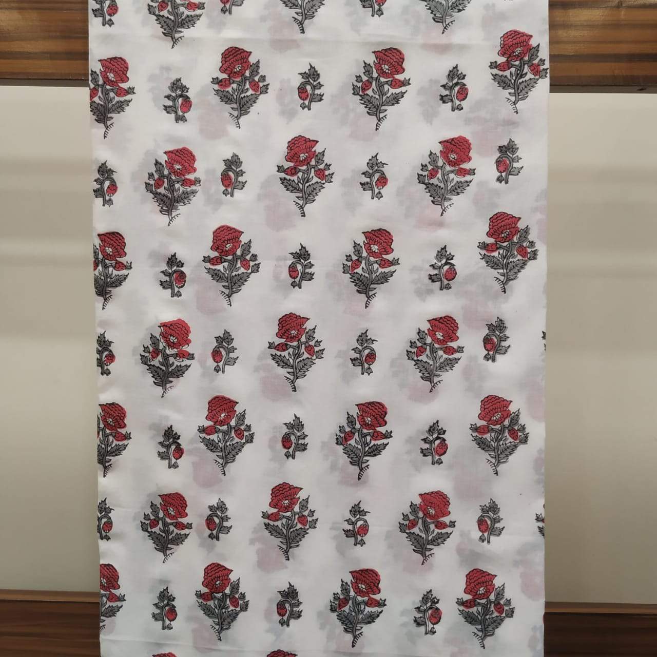 Shop Hand Block Print Pure Cotton Running Fabric (CRF38)