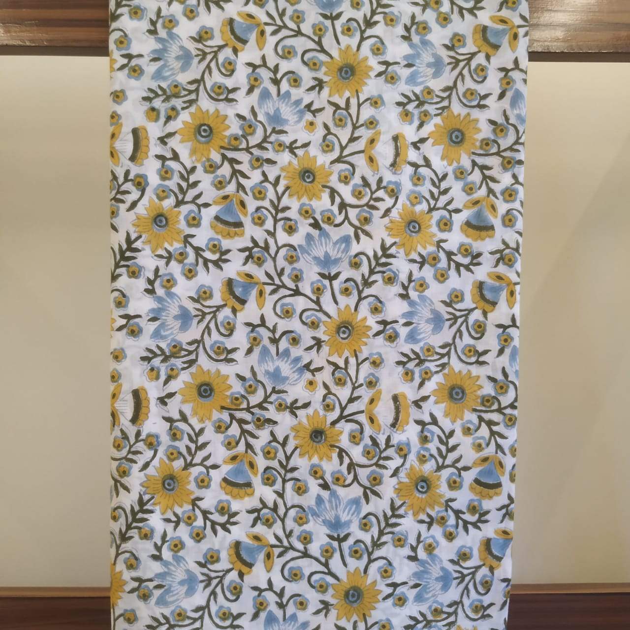 Shop Hand Block Print Pure Cotton Running Fabric (CRF70)