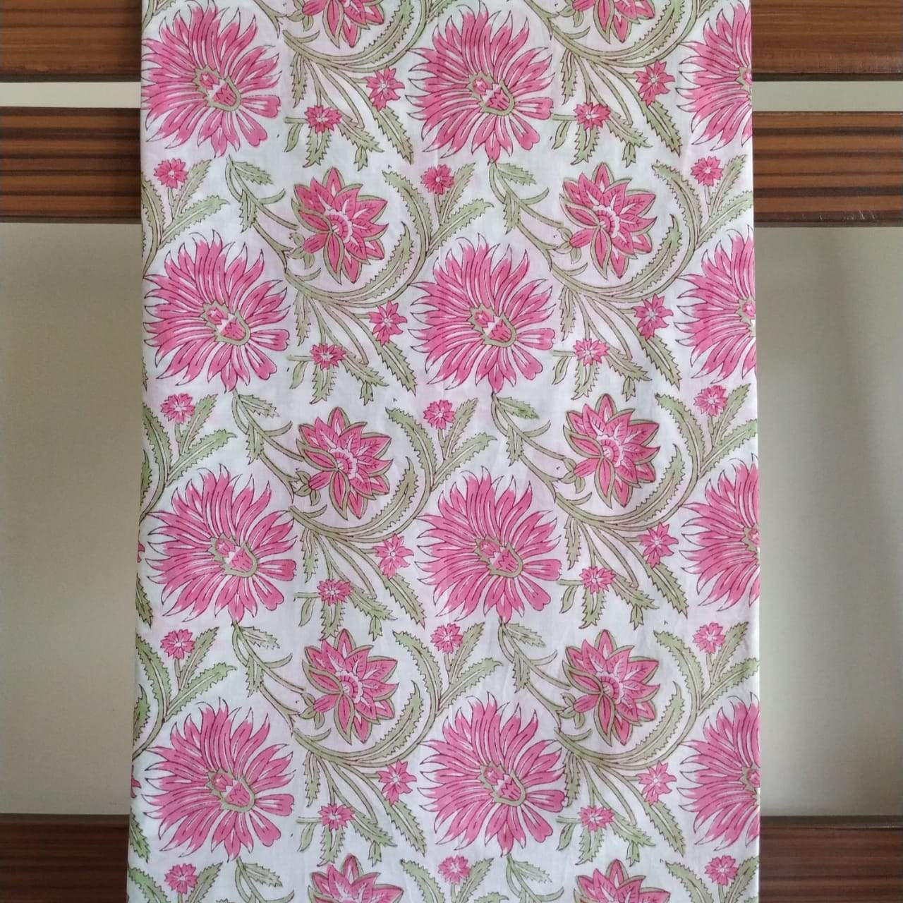 Shop Hand Block Print Pure Cotton Running Material (CRF78)