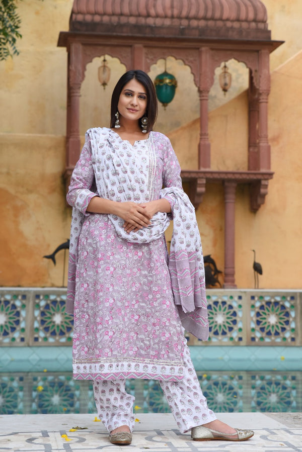 shop stitched suit sets with mulmul dupatta online (CSS25MUL)