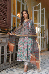 shop stitched suit sets with organza dupatta online (CSS26ORG)