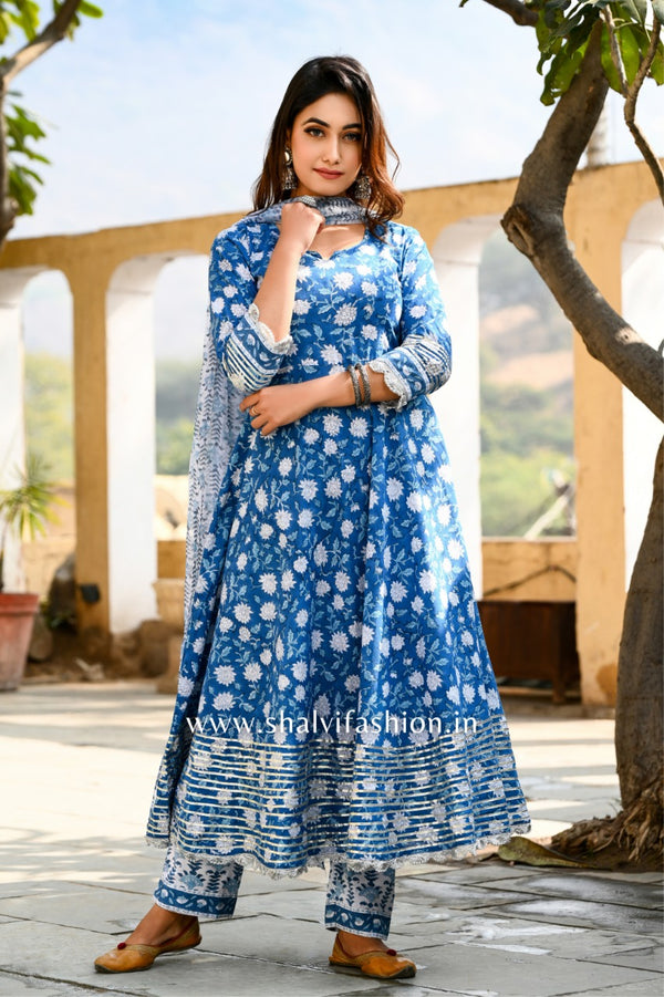 Shop jaipuri print anarkali suit sets (CSS35CH