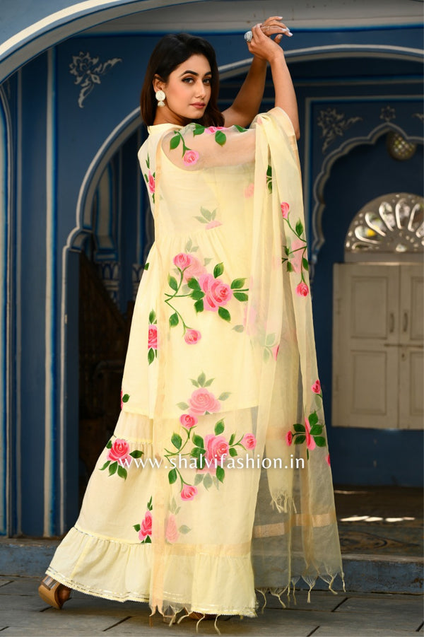 Shop hand painted sharara sets online (CSS38ORG)