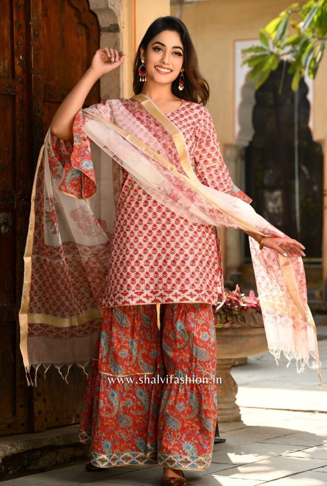 Shop stitched sharara sets (CSS45)