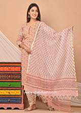 Shop block printed cotton suit sets in jaipur (CSS48KD)