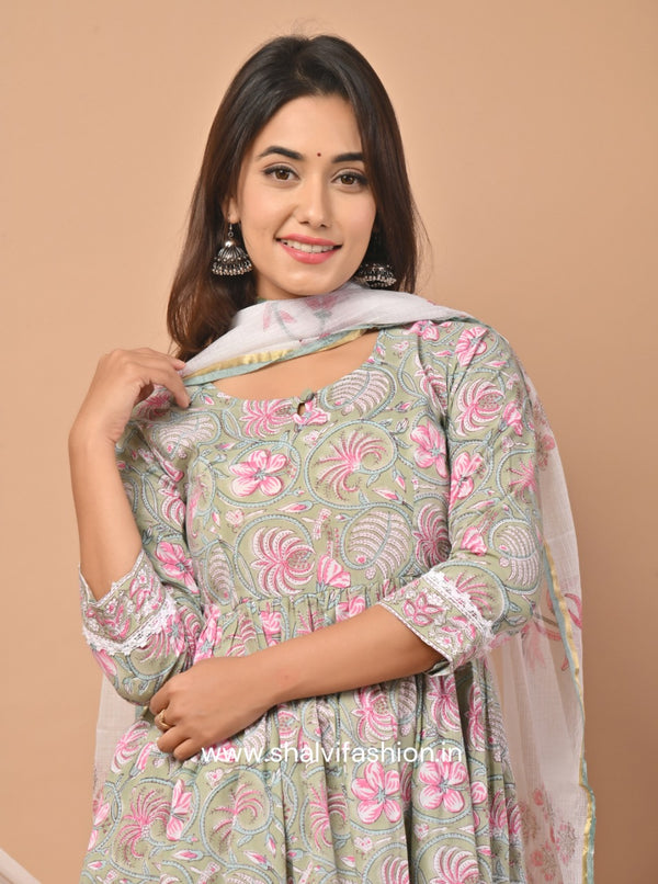 Shop jaipuri print cotton suit sets online shopping (CSS51KD)