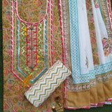 shop gota work suits with mulmul dupatta