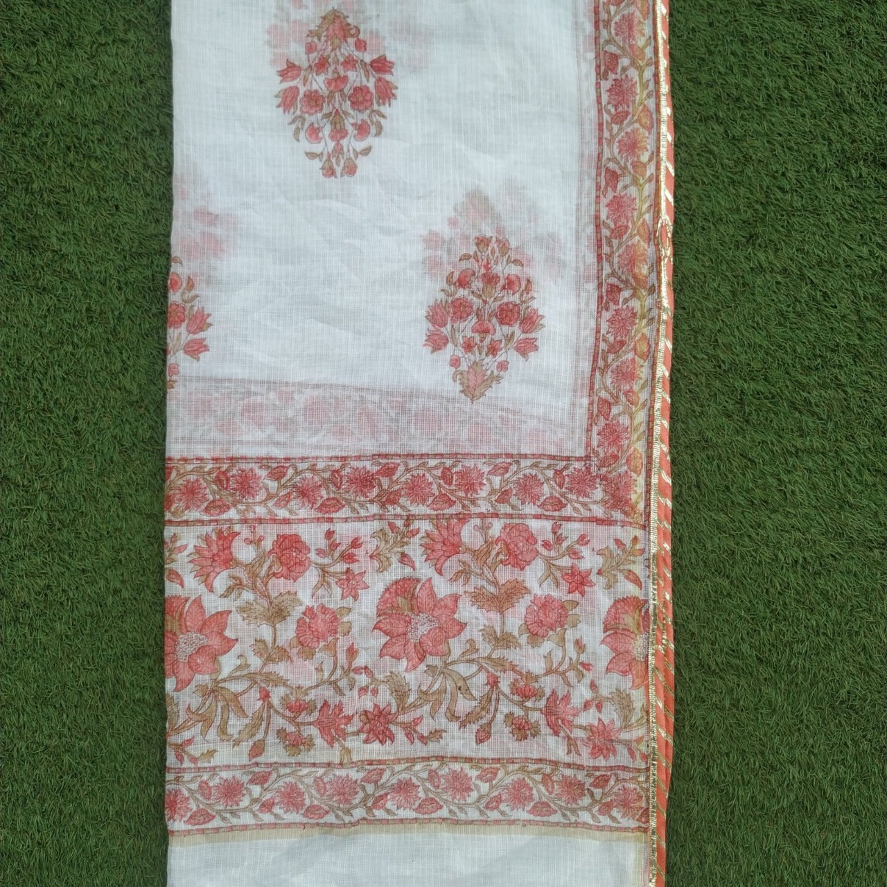 shop gota work suits with kota doria dupatta