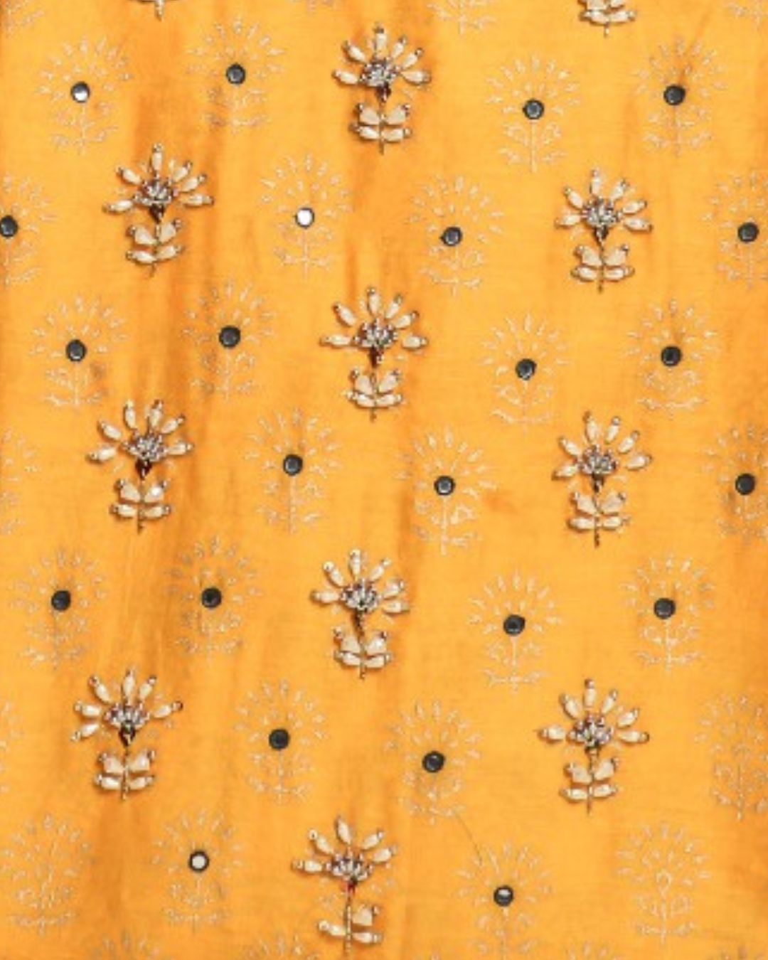 Shop unstitched hand work chanderi silk suits (GOTA313)