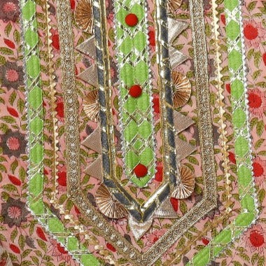 Shop gota work suit sets with chiffon dupatta (GOTA325CH)