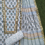 Shop gota work syuit sets with kota dupatta (GOTA344KD)