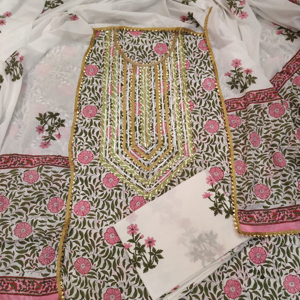 Festive Season Gota Collection with Classy Cotton Dupatta (GOTA39) - ShalviFashion