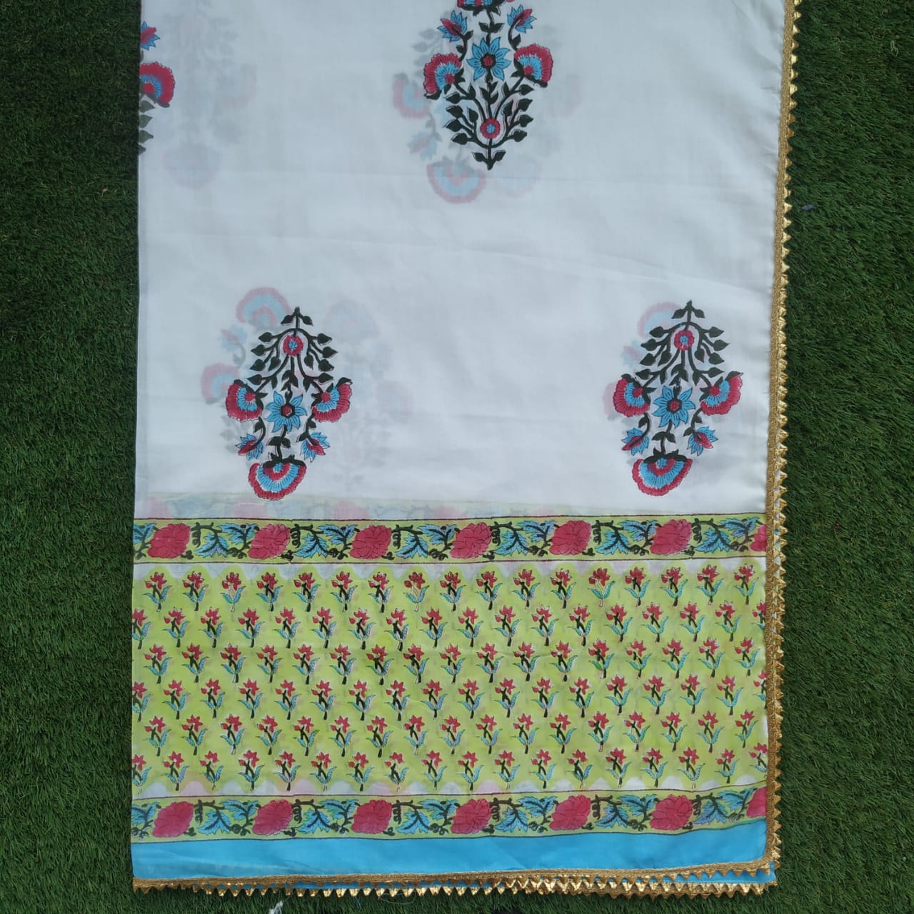 Festive Season Gota Collection with Classy Cotton Dupatta - (GOTA45) - ShalviFashion