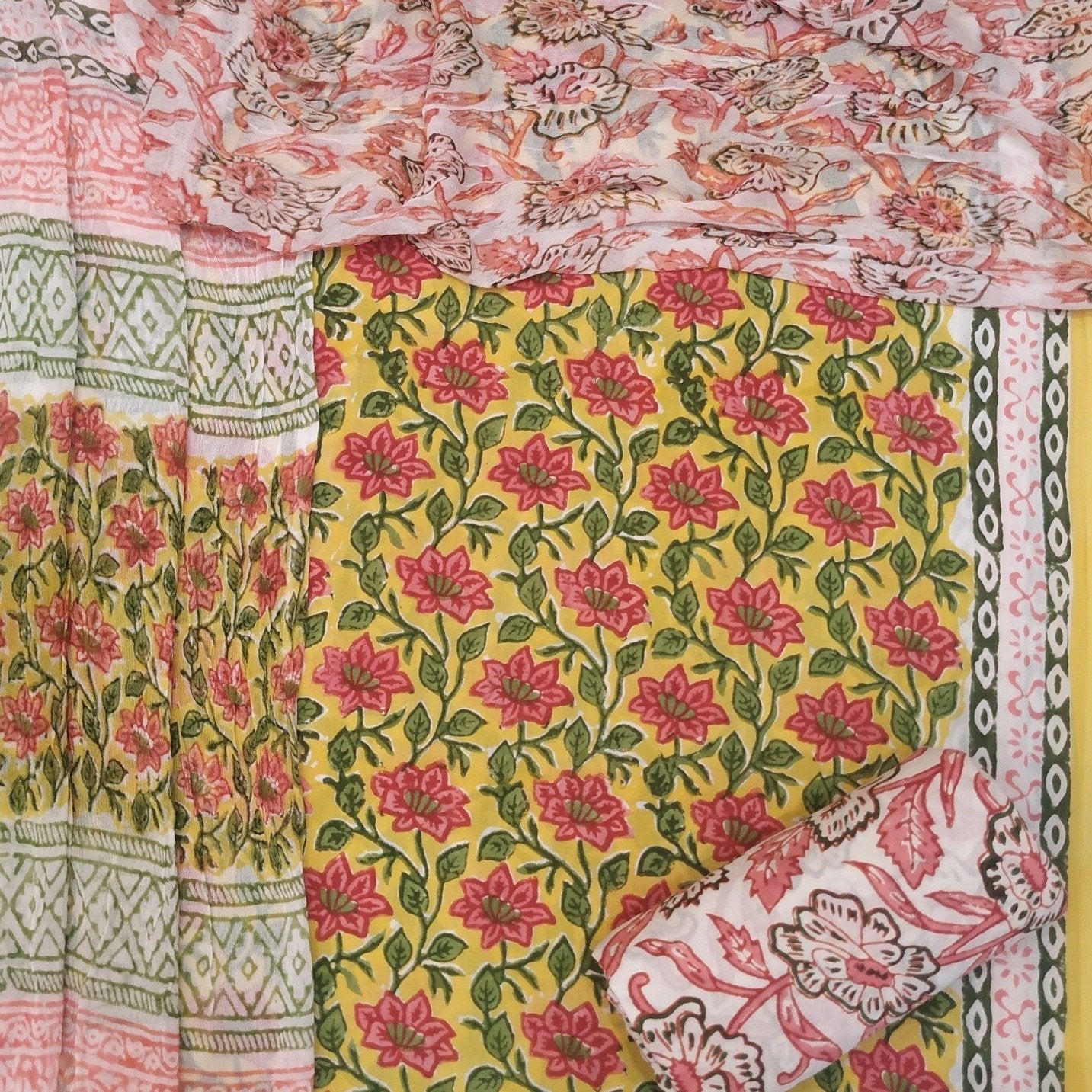 Summer Special : Pure Cotton Chiffon Dupatta Collection (SUM81) - ShalviFashion