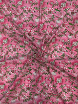 Shop hand block printed muslin silk fabric in jaipur  [cut- 5 meters] (MSF02)