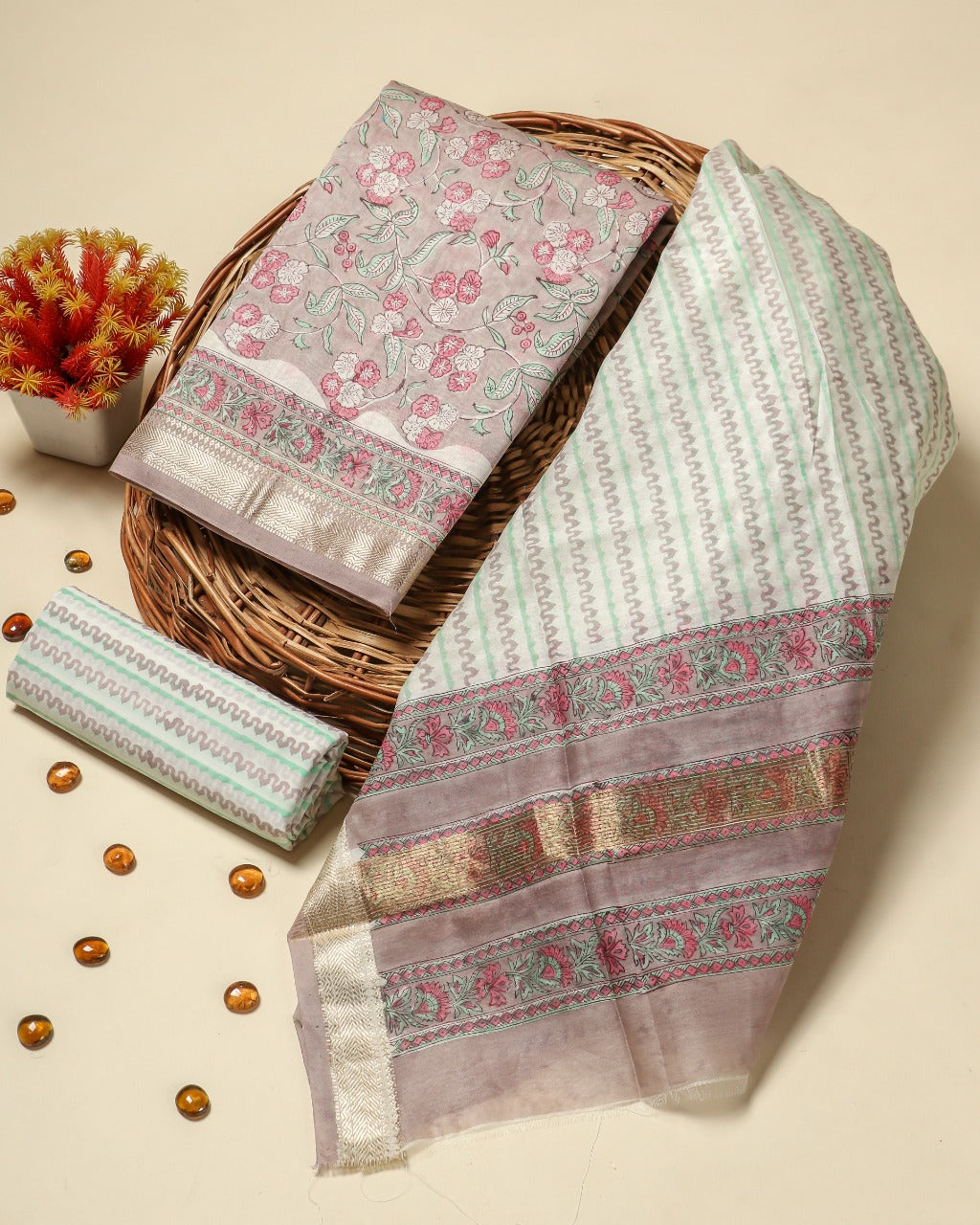 Shop maheshwari silk suit sets (MSL285)