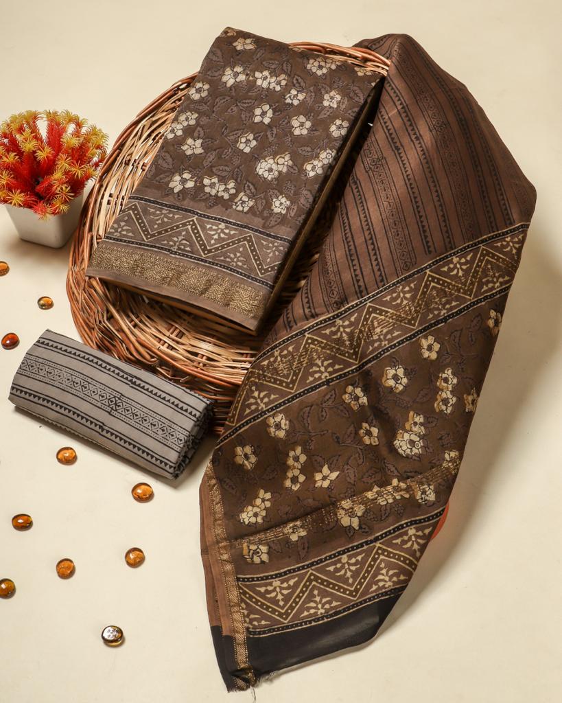 Shop ajrak print maheshwari silk suits online (MSL399)