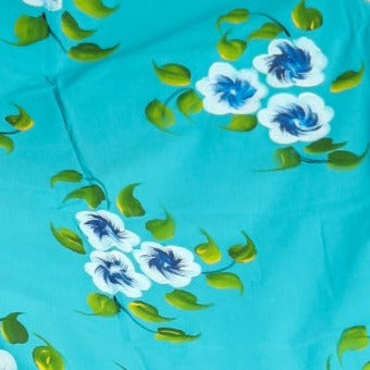Shop hand painted cotton suit set with organza dupatta (ORG169)