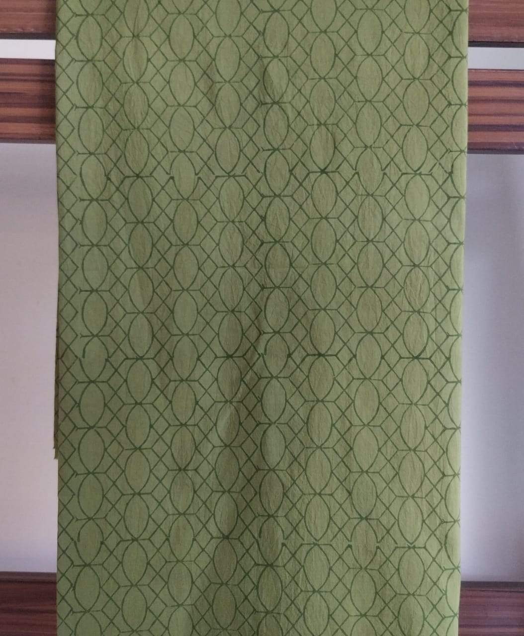 Shop Unstitched Hand Block Print Pure Cotton Suits with Organza Dupatta (ORG68)