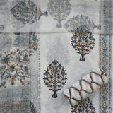 Elegant Hand Block Print Pure Cotton Suit with Chiffon Dupatta (PCHF110)