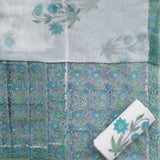 Shop Unstitched Hand Block Print Pure Cotton Suits with Chiffon Dupatta (PCHF177)