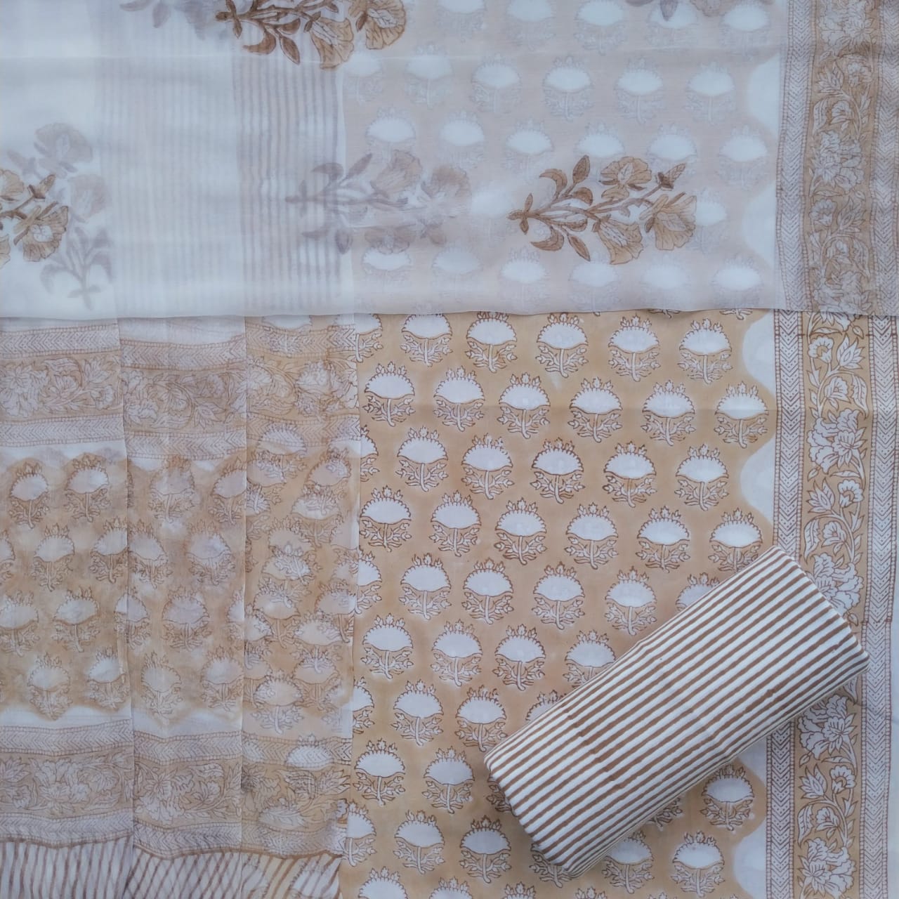 Shop chiffon dupatta cotton suit sets online shopping (PCHF316)