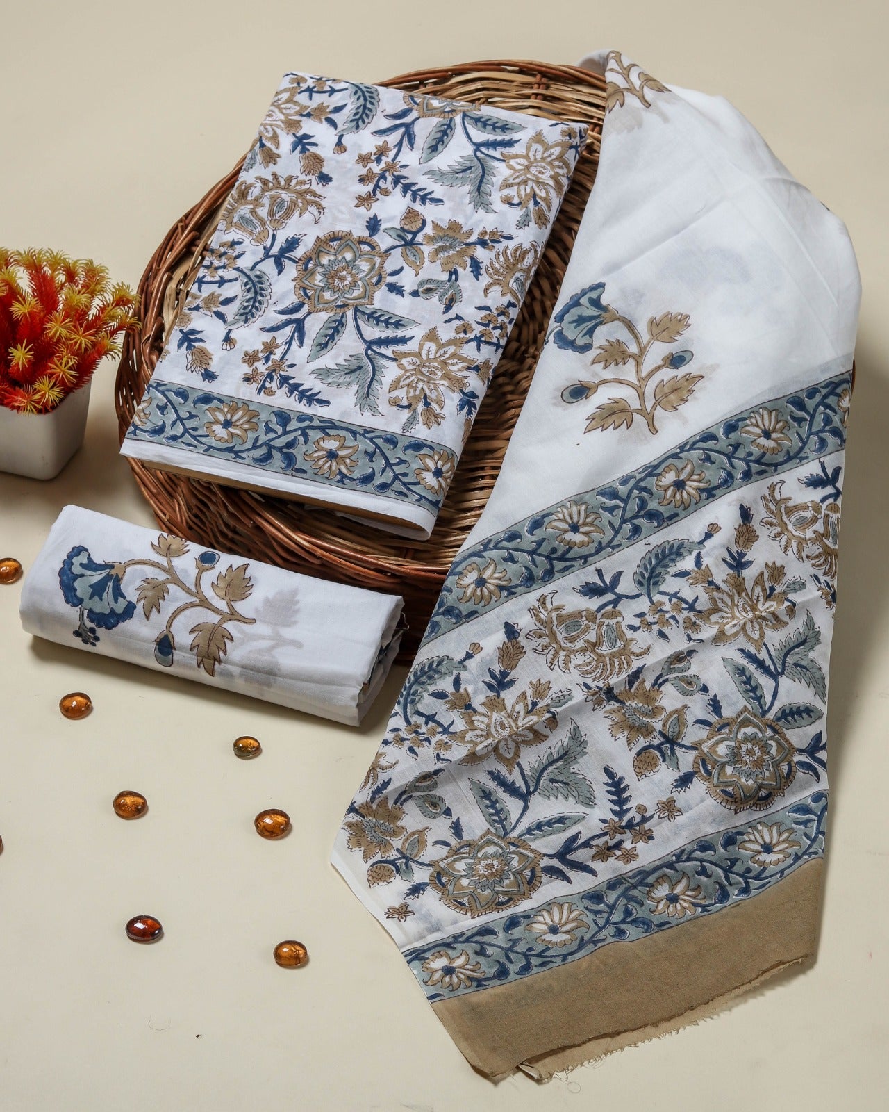 Premium Boota Print Cotton Collection (PRMUL28) - ShalviFashion