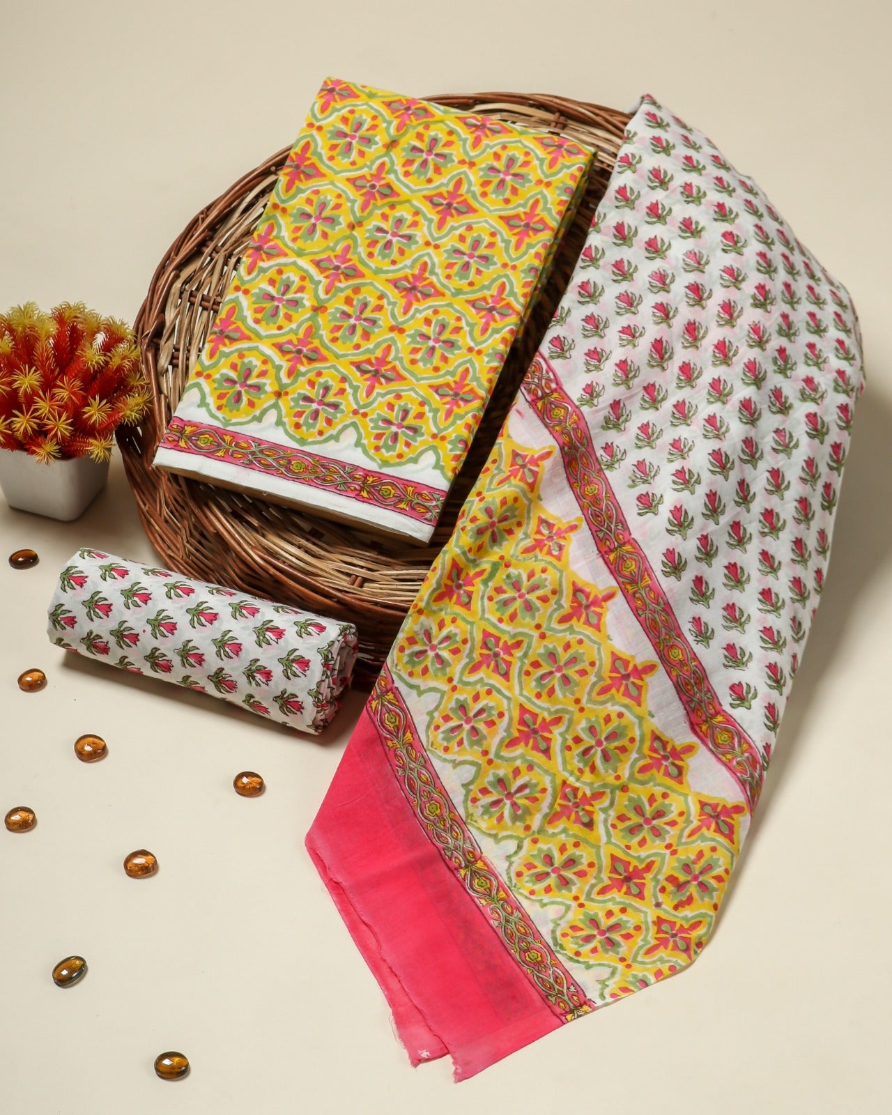 Premium Boota Print Cotton Collection (PRMUL30) - ShalviFashion