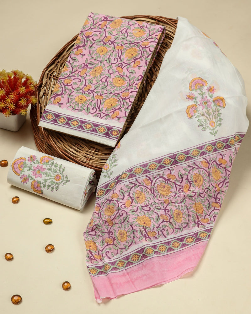 Shop cotton suit sets with cotton dupatta online shopping (PRMUL360)