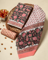 Shop mulmul dupatta cotton suit sets online (PRMUL401)