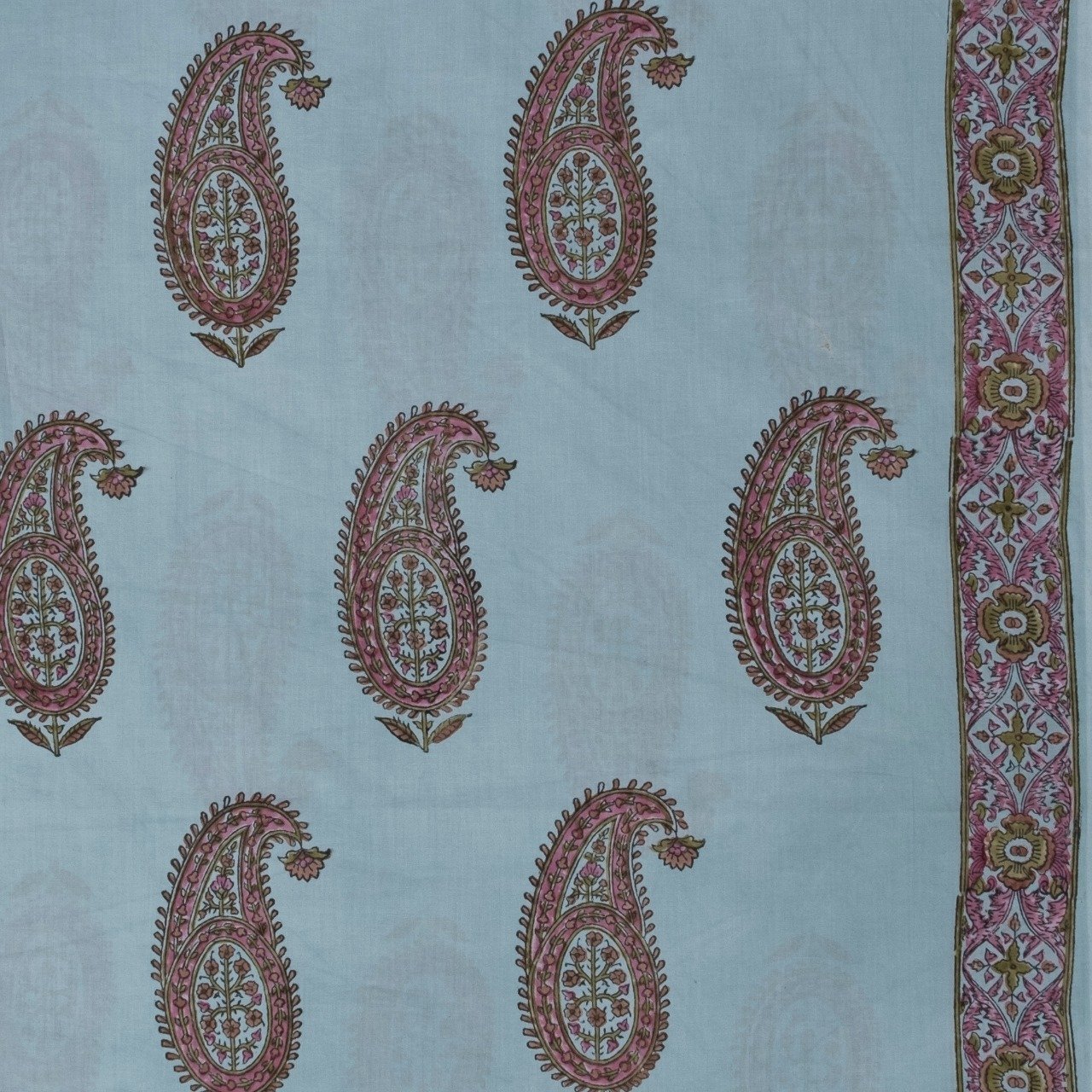 Summery Pure Cotton Suits with Mul Dupatta (PRMUL49) - ShalviFashion