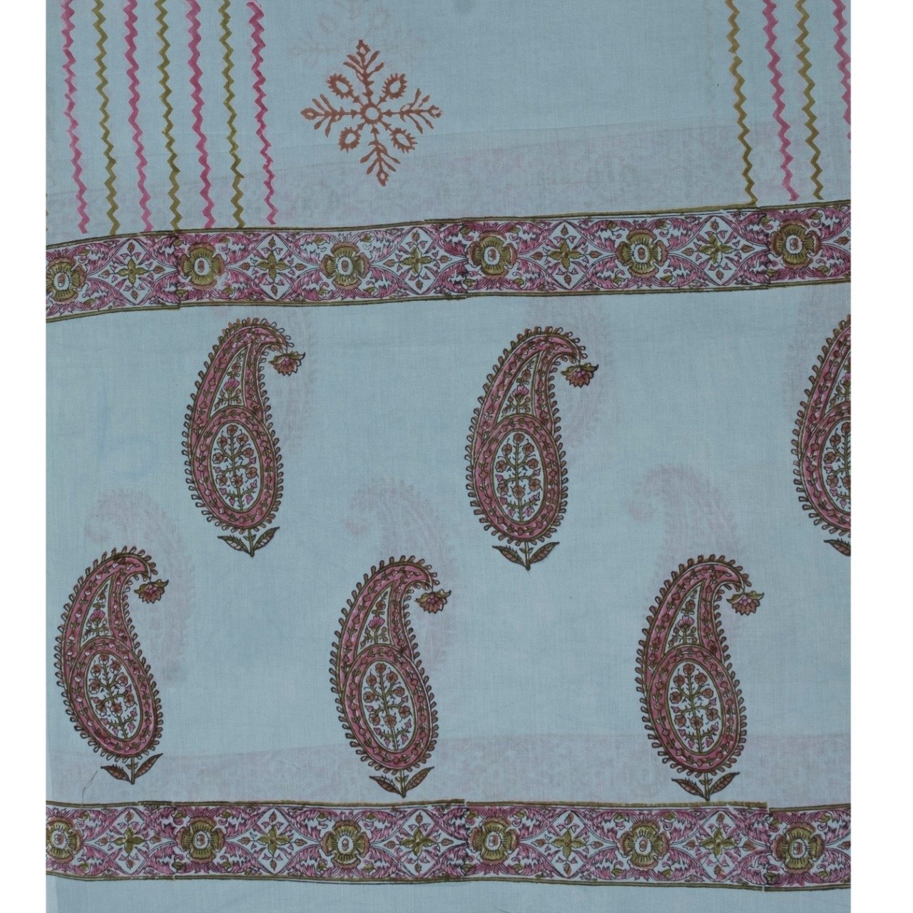 Summery Pure Cotton Suits with Mul Dupatta (PRMUL49) - ShalviFashion
