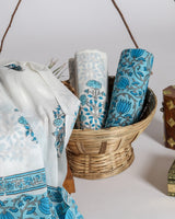 Shop Unstitched Hand Block Print Pure Cotton Suit material online with Mulmul Dupatta (PRMUL78)