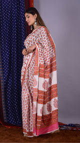 Handcrafted saree - ShalviFashion