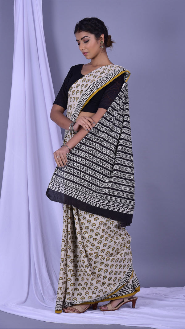 Designer Pure Cotton Mulmul Sarees (RMULSAR02) - ShalviFashion