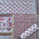 Shop Unstitched Hand Block Print Pure Cotton Suits with Kota Doria Dupatta (T3CKD288)