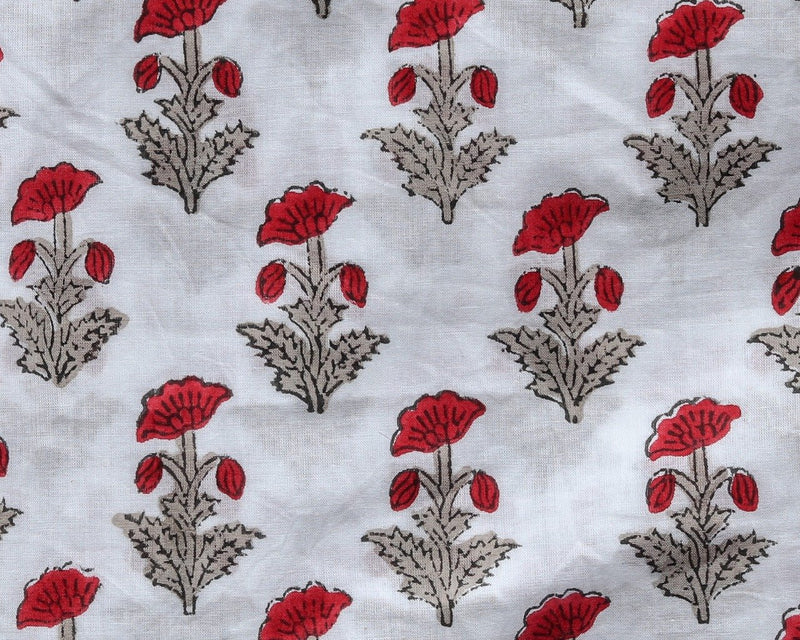 Shop Unstitched Hand Block Print Pure Cotton Suits with Kota Doria Dupatta (T3CKD358)