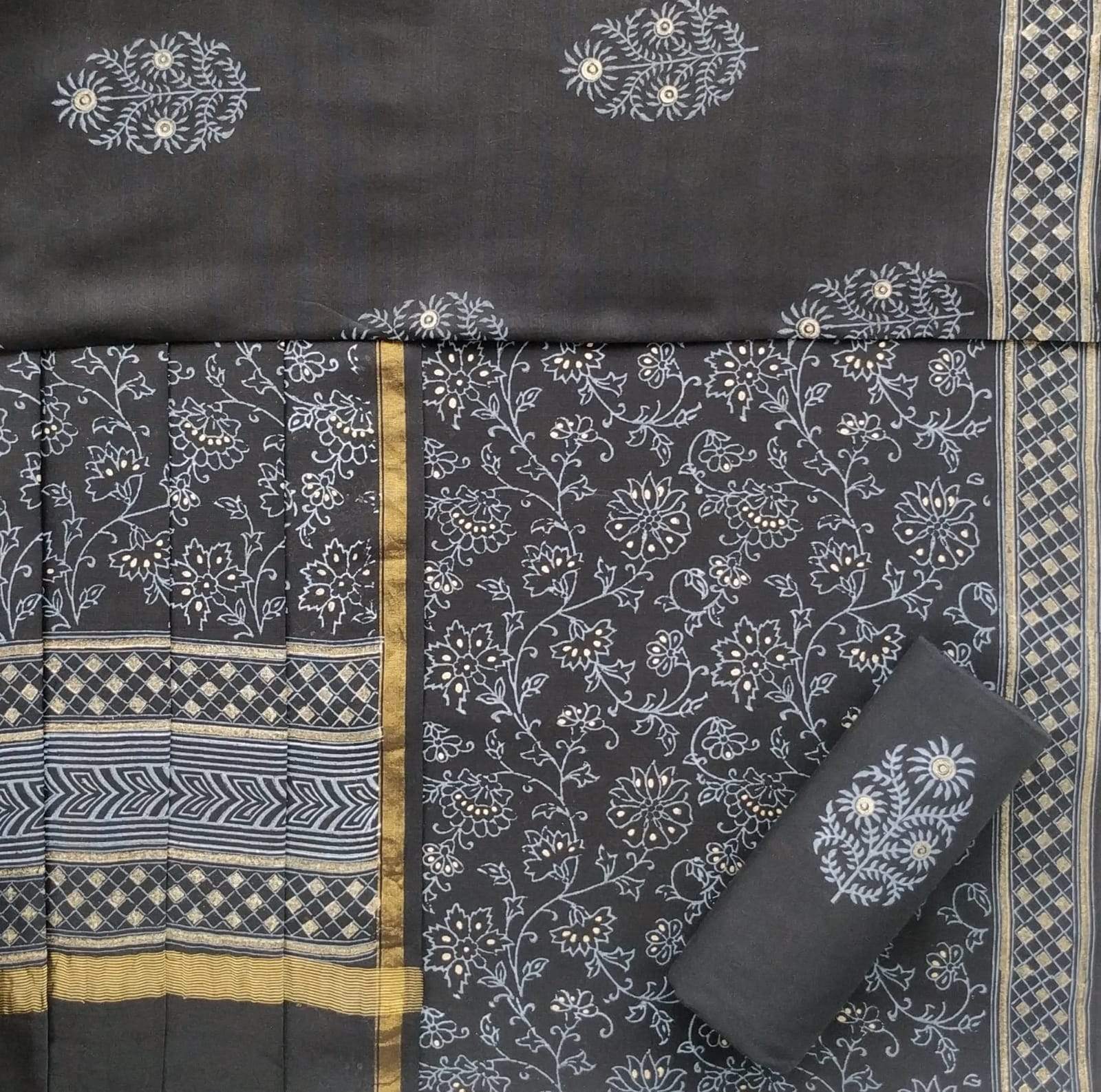 shop chanderi silk suit sets online