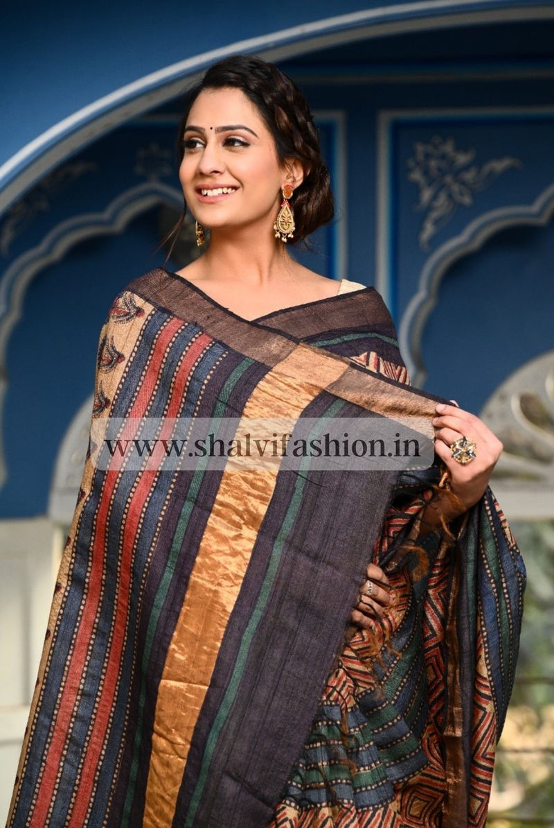 Shop tussar silk saree in jaipur (TSS02)