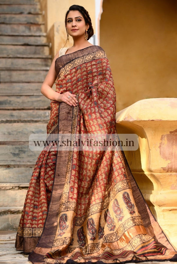 Shop tussar silk saree online (TSS04)