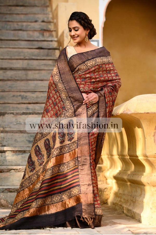 Shop tussar silk saree online (TSS04)