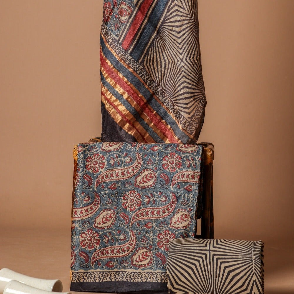 Shop tussar silk suit sets online (TUS09)