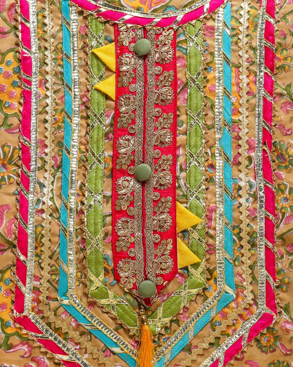 Shop unstitched festive gota work suit sets online (GOTA206KD)