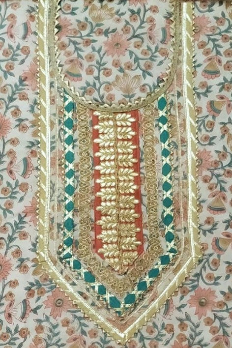 Shalvi's Gota Work Suit with Kota Doria Dupatta (GOTA21)