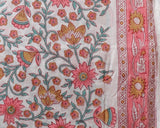 Shop Unstitched Hand Block Print Pure Cotton Suits with Mulmul Dupatta (PRMUL179)